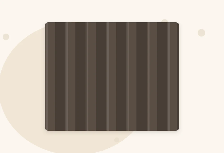 Illustration of a close-up of 1x1 ribbing with single knit columns alternating with single purl columns